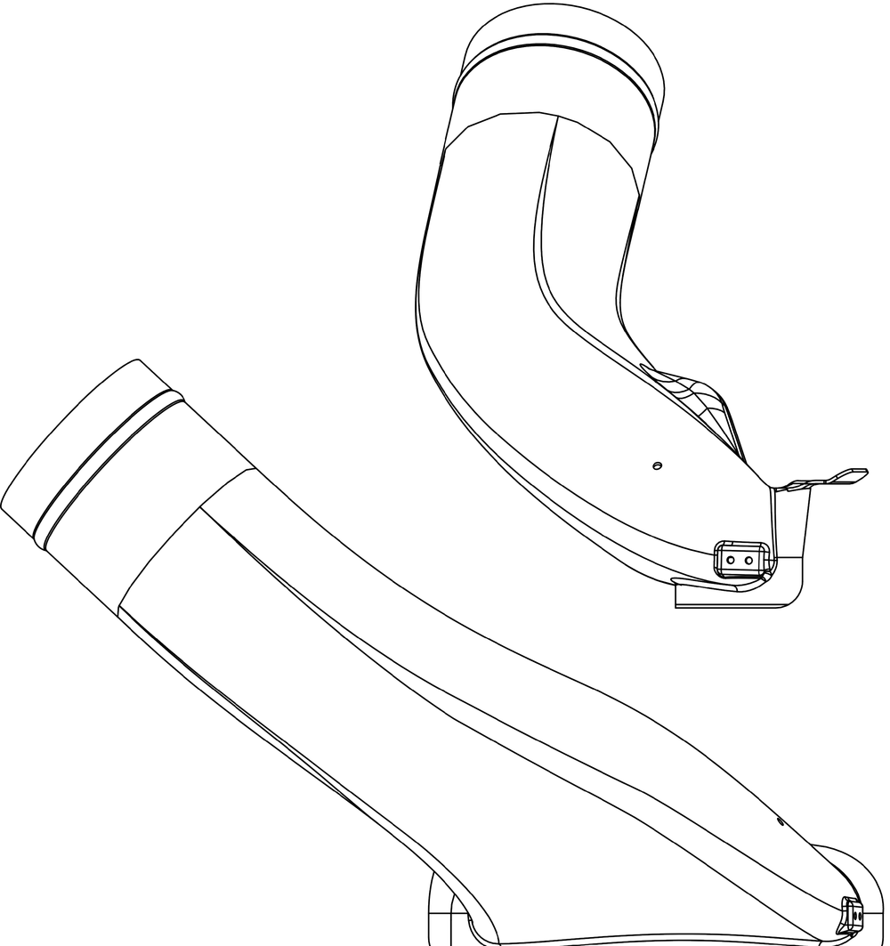 Lower Chute Diagram and Parts List for 19B30031100 42-46-Inch Cub Cadet Lawn Tractor